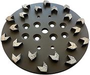 10" Concrete Diamond Grinding Disc Plate for Edco, Husqvarna, Blastrac, Arrow Segments, 40/50 Grit