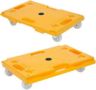 Mount-It! Small Platform Dolly- Securely Holds 220 Pounds | Piano Moving Dolly Also Moves Couches, Fridges, Boxes | Square Dolly Cart Smoothly Rolls Without Harming Floors | 1 Pack and 2 Pack (2 Unit)