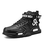 Fushiton Mens High Top Trainers Fashion Sneakers for Men Freestyle Hi-Top Walking Jogging Athletic Fitness Outdoor Shoes