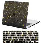 Laptop Case Compatible with MacBook Air 13 Inch Case 2020 2019 2018 Release Model A2337 A2179 A1932 with Retina Display & Touch ID, Plastic Hard Shell Cover & Keyboard Cover Skin, Gold Star