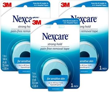 Nexcare™ Strong Hold Pain-Free Removal Tape SST1CA3PK-SIOC, 1 in x 4 yd (25.4 mm x 3.65 m)