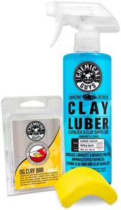 Chemical Guys Cly_113 OG Clay Bar & Lubber Synthetic Lubricant Kit, Light/Medium Duty, 473 ml (2 Items), Yellow