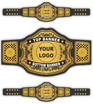 HANDSY Custom Championship Belt - Personalized Custom Wrestling Belt - Customizable Championship Belt for Awards Sports Events (4mm Brass)