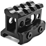 RALSPEC 20mm Picatinny Rail Riser Mount Hollow See Through 1" High Red Dot Sight Optics Base Extension Rifle Gun Weaver Raiser Airsoft