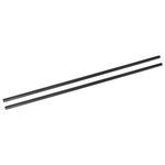 uxcell 2Pcs Carbon Fiber Tubes 8 x 10 x 420mm Plain Weave Glossy Surface Rod 3K Roll Wrapped Carbon Round Tubing for RC Airplane Quadcopter Multicopter