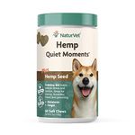 NaturVet Quiet Moments Hemp Soft Chews 60 Count (Jar) for Dogs