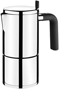 BRA Bali-Cafetera Italiana, Acero Inoxidable, 18/10, 4 Tazas, 8 cm