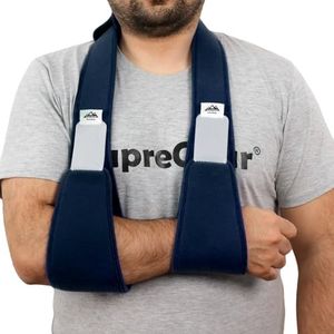 supregear Arm Sling Shoulder Immobilizer, Rotator Cuff Support Brace, Lightweight Comfortable Sling for Shoulder Injury, Broken, Dislocated, Fracture, Strain, Left Right, Men Women, Dark Blue