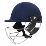 DSC DEFENDER Cricket Helmet for Men & Boys (Adjustable Steel Grill | Back Support Strap | Light Weight | size:Large (Navy)