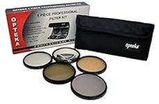 Opteka 55mm High Definition² Professional 5 Piece Filter Kit Includes UV, CPL, FL, ND4 and 10x Macro Lens