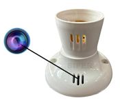 SIFER HD WiFi 1080P Spy Bulb Holder Camera Hidden Socket Camera Mini Security Secret Nanny Cam with Live Audio & Video Recording
