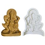 Art sculpture Fiberglass Ganesha Idol Making Mold/Mould Hight 10 Inch (Pn13), White, 7.6 x 19.1 x 25.4 Centimeters