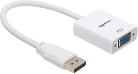 Amazon Basics DisplayPort (not HDMI/USB) to VGA Adapter, White