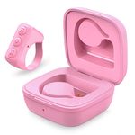 TIK Tok Bluetooth Remote Control, Tiktok Wireless Scrolling Control Page Turner Rechargeable with Ring Design and Charging Case Compatible with iOS/Android Pink