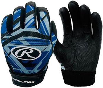 Rawlings Unisex Teen Modern Youth XS Baseball Tee Ball Batting Gloves, Electric Blue, Youth XS US