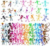 Fun Express Mega Bendable Toy Bulk Assortment 100 Pieces - Party Favors for Kids 4-8 & 8-12 | Classroom Prizes, Treasure Box Toys, Goodie Bag Stuffers | Birthday Party Supplies & Halloween Rewards