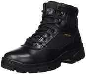 Skechers Men's Wascana Benen Industrial Boot, Black Leather W Textile, 10 UK