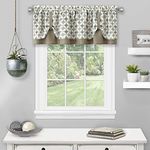 Achim Home Furnishings Callie Double Layer Pickup Valance 58x14 - Taupe/Silver