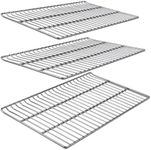 COMVIEE Cooking Grate Replacement Parts for Masterbuilt 40 Inch Electric Smoker, 19.69" x 12.28" Grill Grids, Smoker Grates for Masterbuilt MB20070115, MB20072918, MB20074719, MB20072916, 3 Pack