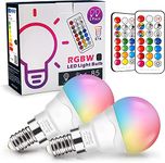 Unisun LED E14 Light Bulbs 6W (Equivalent to 40W), RGB Colour Changing Light Bulb Dimmable Edison Screw Coloured Bulb, Night Light Bulb for Home Bar Party KTV Mood Ambiance Lighting