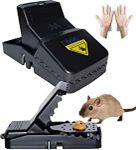 DANIQ Extra Large Rat Trap, Reusable Heavy Duty Pack of 2 Rat Traps for Indoors and Outdoors That Work Instantly, Kills Mouse, Fast, Effective and Extremely Sensitive Rodent Catcher.