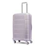 AMERICAN TOURISTER Stratum XLT 2.0 Expandable Hardside Luggage with Spinner Wheels, Purple Haze, 24-Inch Checked-Medium, Stratum XLT 2.0 Expandable Hardside Luggage with Spinner Wheels