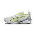 Puma Men's UltraRide White-Fizzy Yellow Closed shoe-10 Kids UK (19375302)