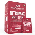 Steadfast Nutrition Nitromax Protein |25.9g Fast Releasing Protein, 11.94g EAA, 5.78g BCAA per sachet | Increases Muscle pump, strength, Lean Muscle | 2.4kg (60 sachets)