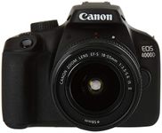 Canon EOS 4000D SLR Camera and EF-S 18-55 mm f/3.5-5.6 IS II Lens, Black