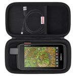 BOVKE Travel Case for Garmin Montana 700i / 700 / 750i GPS Handheld and Satellite Communicator, Mesh Pocket for USB Cables, Black