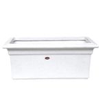 Decora Teem Rectangular Pot (26"x12"x12")(Stone White)(with Drainage Hole)(TT 65) || Pots for Plants Polymer || Lightweight || Indoor-Outdoor || Non-Fading || Recyclable ||