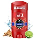 Old Spice Captain Aluminium Free Deodorant Stick For Men, 85 ML, Stay Fresh For 48H, Anti White Marks, Scent of Open Ocean, Sandalwood & Citrus Notes