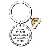 HULALA Thank You Coach Gifts For Men Women Keyring Keychain A Great Coach Is Hard To Find And Impossible To Forget Football Rugby Coach Key Ring Leaving Retirement