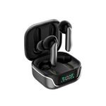 Amazon Basics TWS in-Ear Earbuds (AB-T01A) with Fast Charging up to 50 Hours of Playtime | Dual 10mm Driver | IPX4 Water-Resistance | Bluetooth 5.3 | Charging Case with Mic | Touch Control (Black)