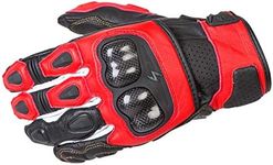 ScorpionExo SGS MKII Men's Short Cuff Sport Gloves (Red, Small)