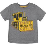 John Deere Toddler Boys' Cuter Tee, Caution Gray, 3