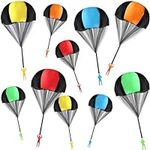 LovesTown 10PCS Parachute Soldier Toys, Tangle Free Throwing Toy Parachute 5 Colors Parachute Army Men Outdoor Flying Toys for Kids Gifts