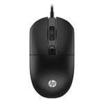 HP M070 Ergonomic Wired Mouse/ 1.5M USB Cable/Optical Engine/Accurate Positioning/ 1600 DPI with Adjustable DPI 1000-1200/3 Years Warranty