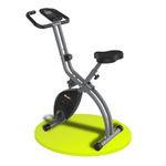 ATIVAFIT Exercise Bike Foldable Fitness Bike Magnetic Foldable Indoor Cycling Bike 3-In-1 Foldable Exercise Bike for Home Use with Resistance Bands Home Workout Exercise Equipment Grey