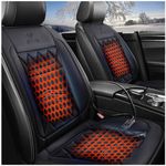 Heated Seat Cover 12V UK Car Seat Warmer,Heat with Cigarette Lighter,for Full Back and Seat,Universal Fit Sedans,Cars,SUVs,Trucks and Van,Rot-1Sitze