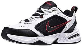 Nike Air Monarch IV (4E) Extra-Wide Men's Shoes White/Black-Varsity Red 416355-101, White/Black, 10 X-Wide