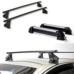 Roof rack + Ski rack 4 pairs of skis or 2 snowboards for HONDA CIVIC IX (5 doors) from 2011 to 2015 with standard roof