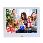 TMCC 9 Inch IPS Digital Picture Frame Full Angle1024x768 High Resolution LCD Screen,Electronic Picture Frame Support Video and Pictures Player,Calendar Function and Remote Control