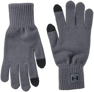 Under Armour Men's UA Halftime Gloves, Super-Soft Rib Knit Thermal Gloves, Sweat-Wicking Sports Gloves with Touch Screen Technology