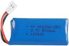 YUNIQUE UK 1 Pieces Upgraded 3.7V 500mAh 25C Lipo Battery for Hubsan X4 H107L H107C H107D H107 V252 JXD 385 RC Quadcopter