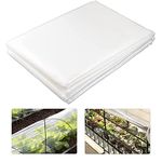 CYH 2M X 3M Thick Clear Heavy Duty Polythene Plastic Sheeting Proof Membrane Garden Grow Polythene Cover Sheets for Gardening Insulation and Building Rubble Protection 125Mu / 500G