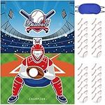 JOARHONAL Pin the Baseball on the Glove - Baseball Party Game