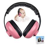 Alitamei Baby Ear Protection Noise Cancelling Headphones For Kids Noise Reduction Hearing Protection Earmuffs For 0-3 Years Babies, Toddlers, Infant (Redrose)