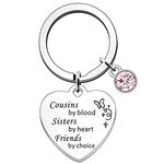 SDOFY Cousin Keyring Cousin Gifts for Women Cousins Birthday Christmas Graduation Gifts