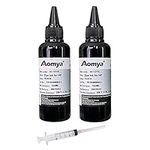 Aomya 2x100ml Black Refill Ink Universal for HP 61 60 62 63 950 951 564 920 901.etc Inkjet Printer Cartridges for Refillable Ink Cartridges or CIS CISS System 2 Packs …